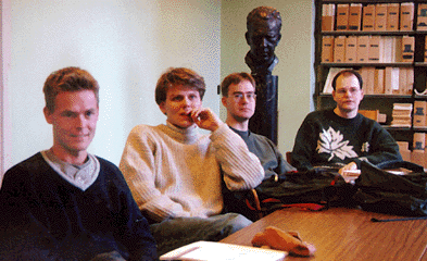 Sune, Kasper, Jakob, Niels and Juri